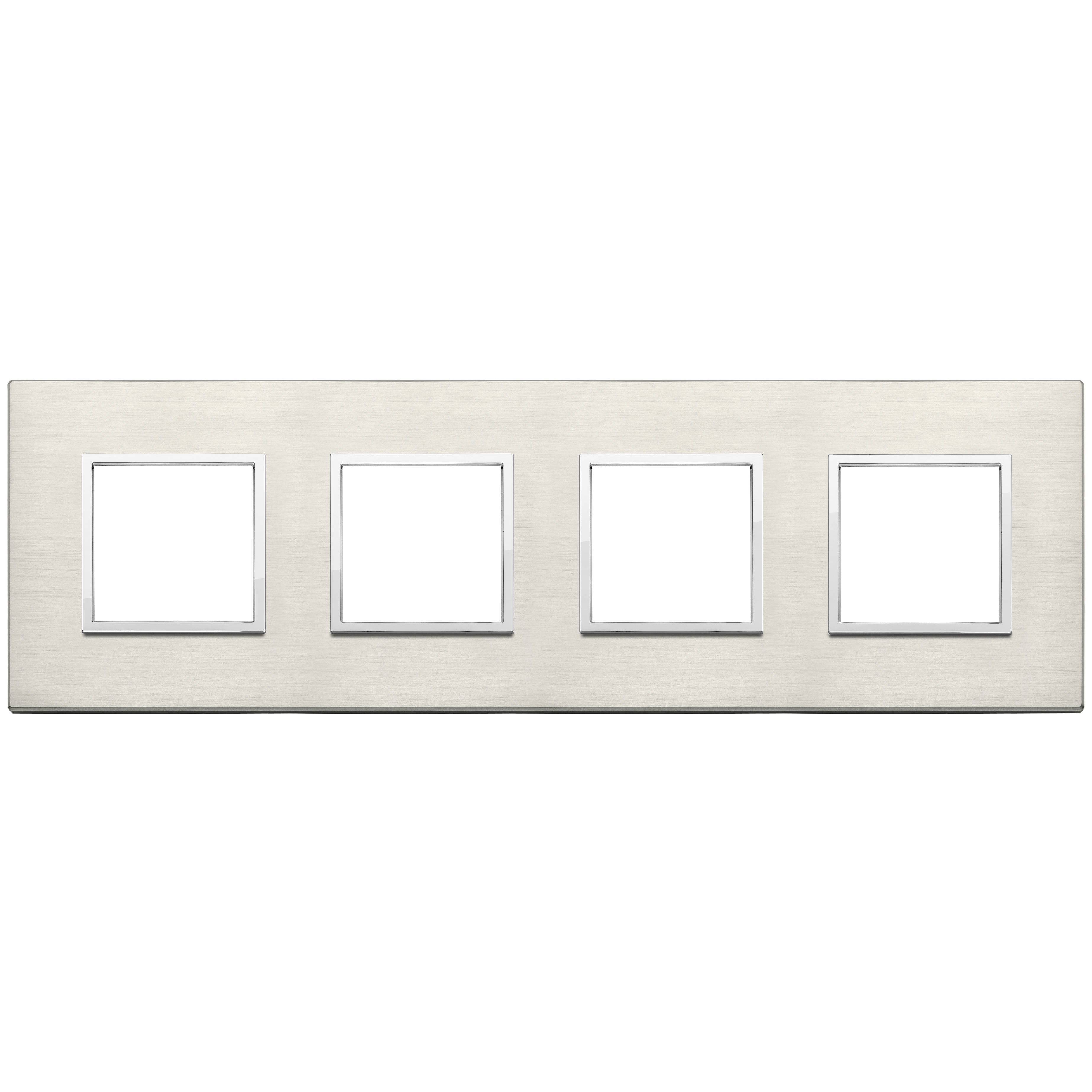 VIMAR - 21669.08 - Plate 8M (2+2+2+2) 71mm titanium