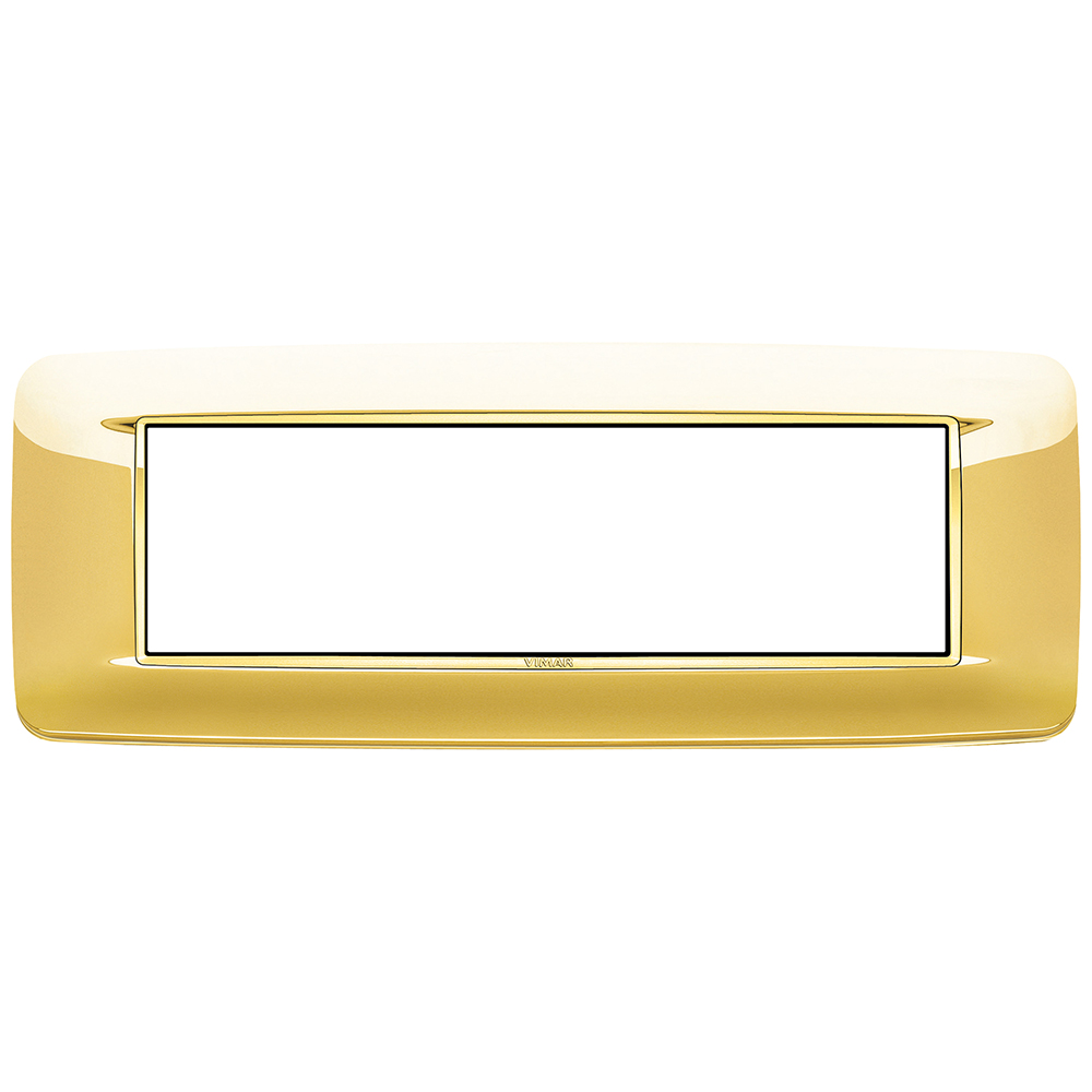 VIMAR - 20687.G24 - Round plate 7M Galvan.polished gold