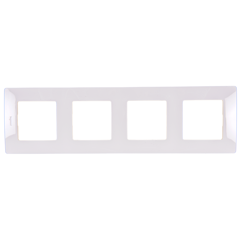LEGRAND - 6 650 04 Plate Niloé - 4 gang - white