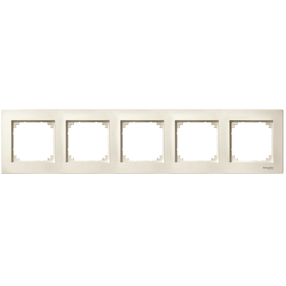 SCHNEIDER ELECTRIC - MTN515544 M-Plan frame, 5-gang, white, glossy