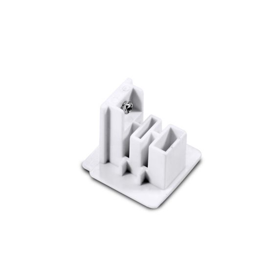 ACA LIGHTING - End cap for three phase track white 4WTEW