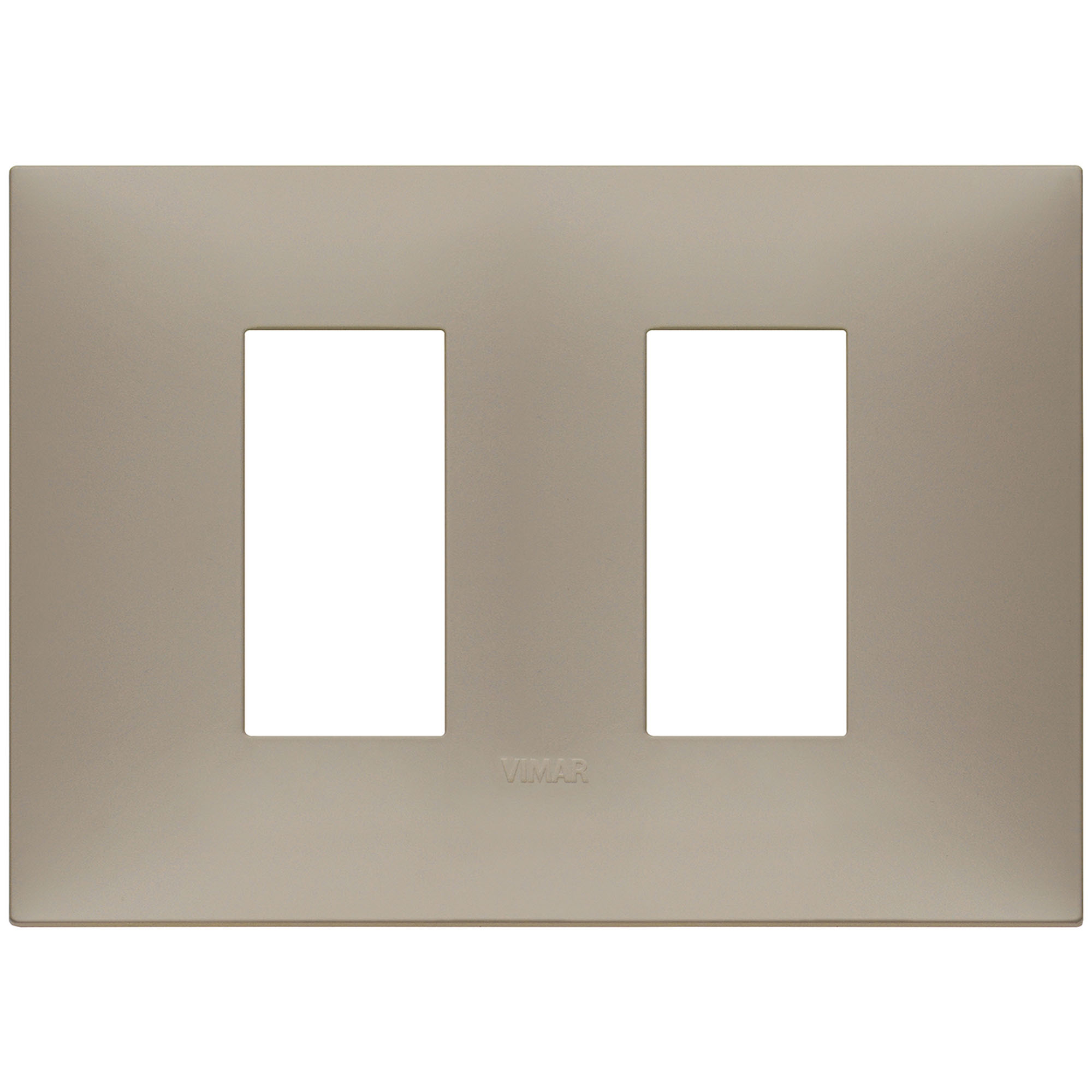 VIMAR - 09679.12 cover plate - 2 separate module matt dove grey color NEVE UP