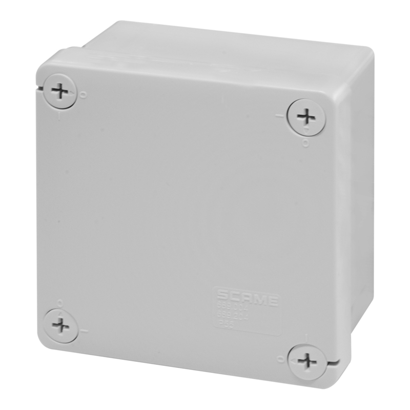 SCAME - Junction Box 100х100х50mm IP55, UV, solid walls, screw closure Cubox  689.204