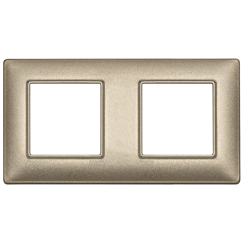 VIMAR - 14643.26 - Plate 4M (2+2) 71mm metall.bronze