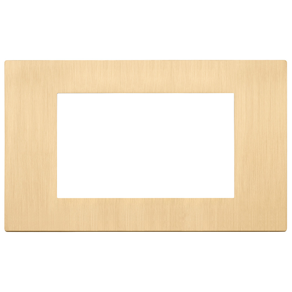 VIMAR - 30654.70 PVD Metals Cover Frame Linea Brushed Gold 4M
