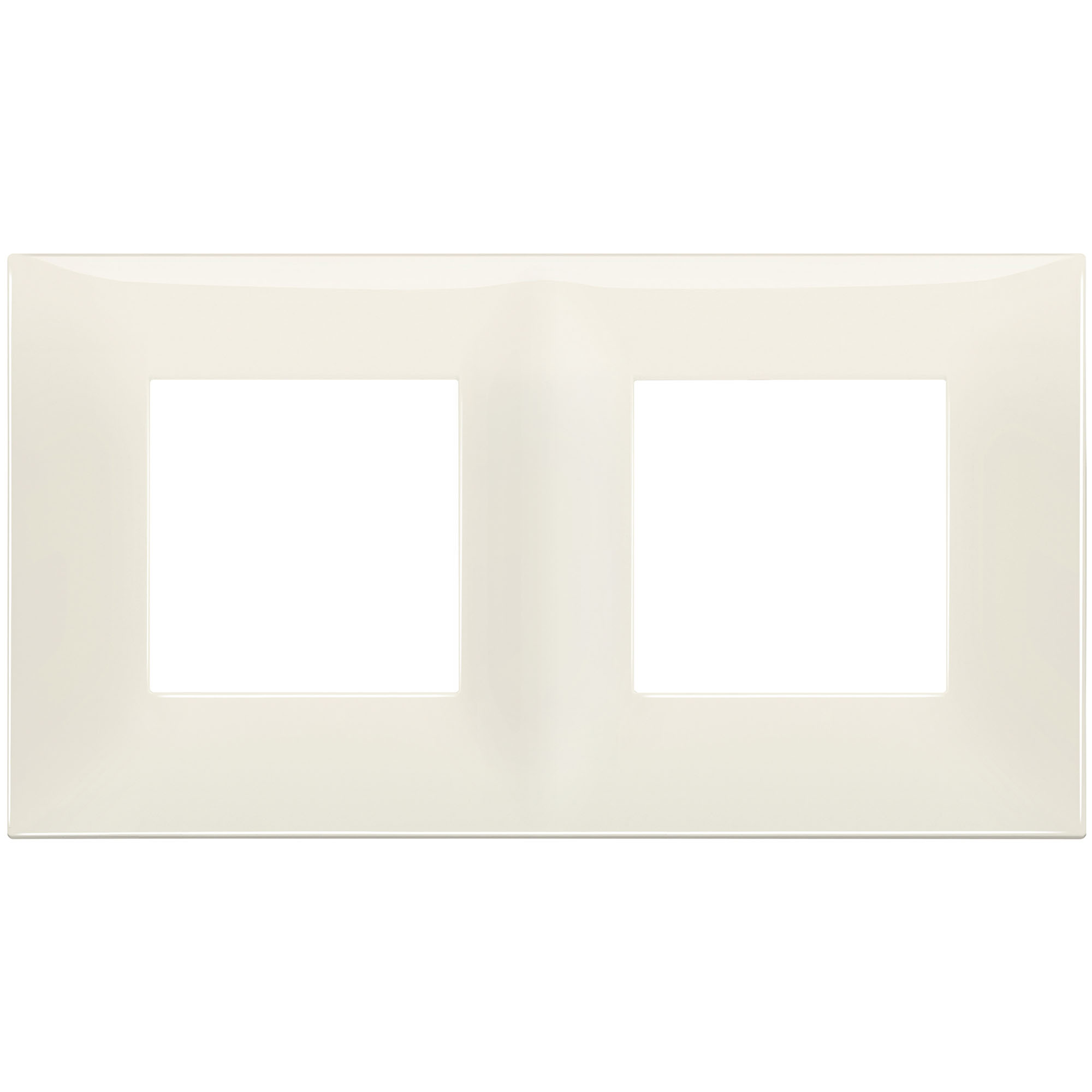 VIMAR - 09664.02 cover plate - 2+2 horizontal/vertical installation modules ivory color NEVE UP