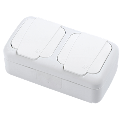 Viko Socket VIKO - Palmiye - Horizontal Combined Products Earthed Socket + Earthed ...