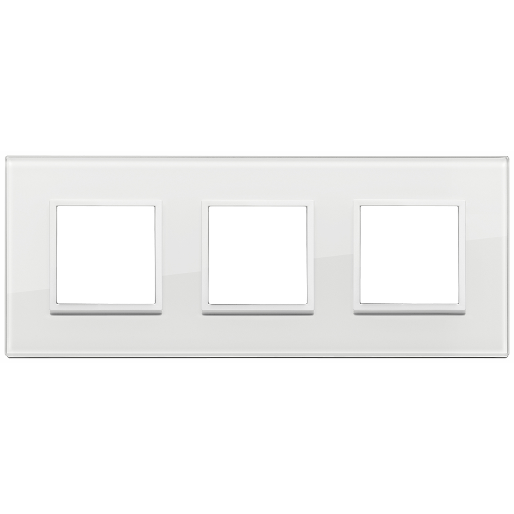 VIMAR - 21644.87 - Plate 6M (2+2+2) 71mm totwhite diamond