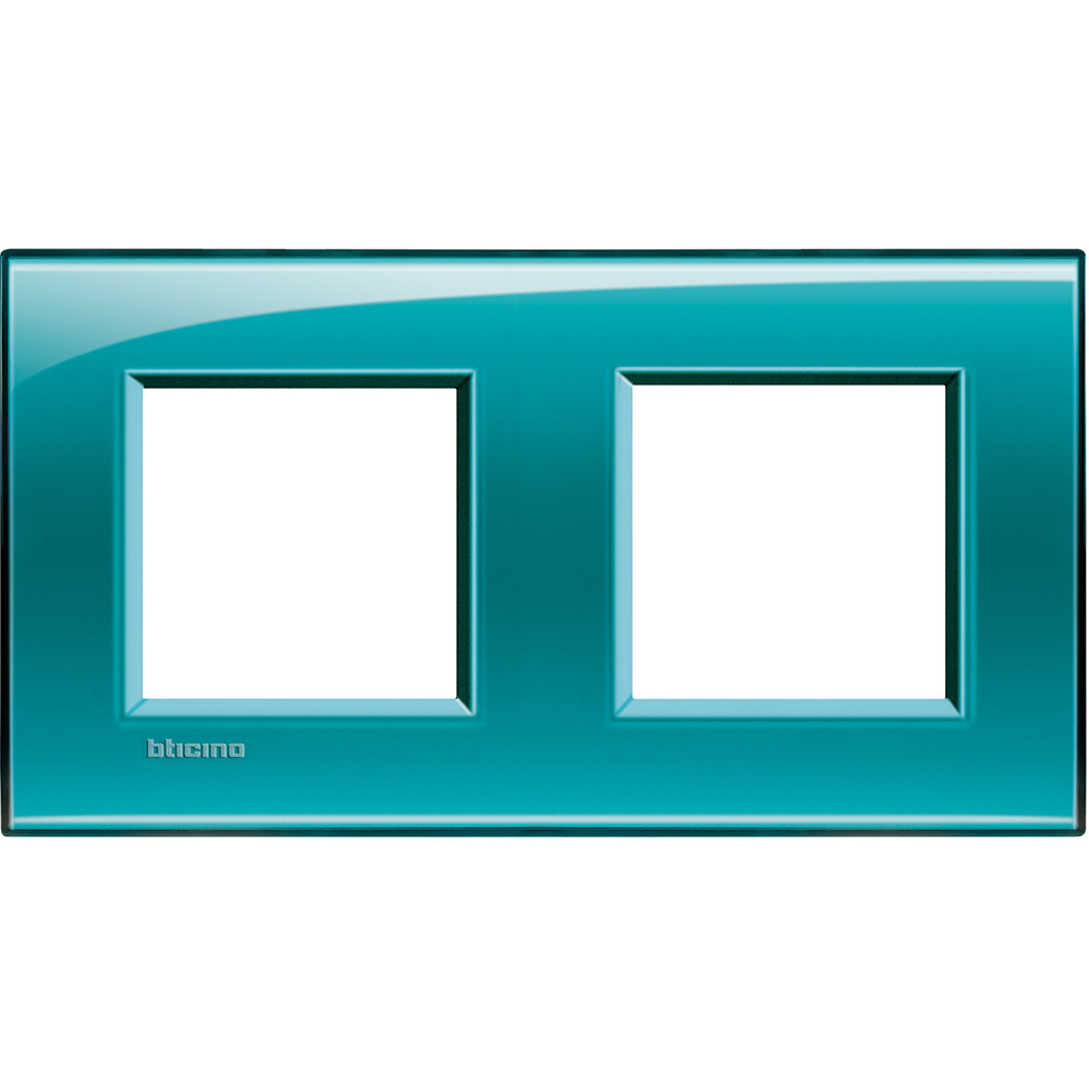 BTICINO - LNA4802M2VD  Square cover plate 2х2modules -green-technopolymer