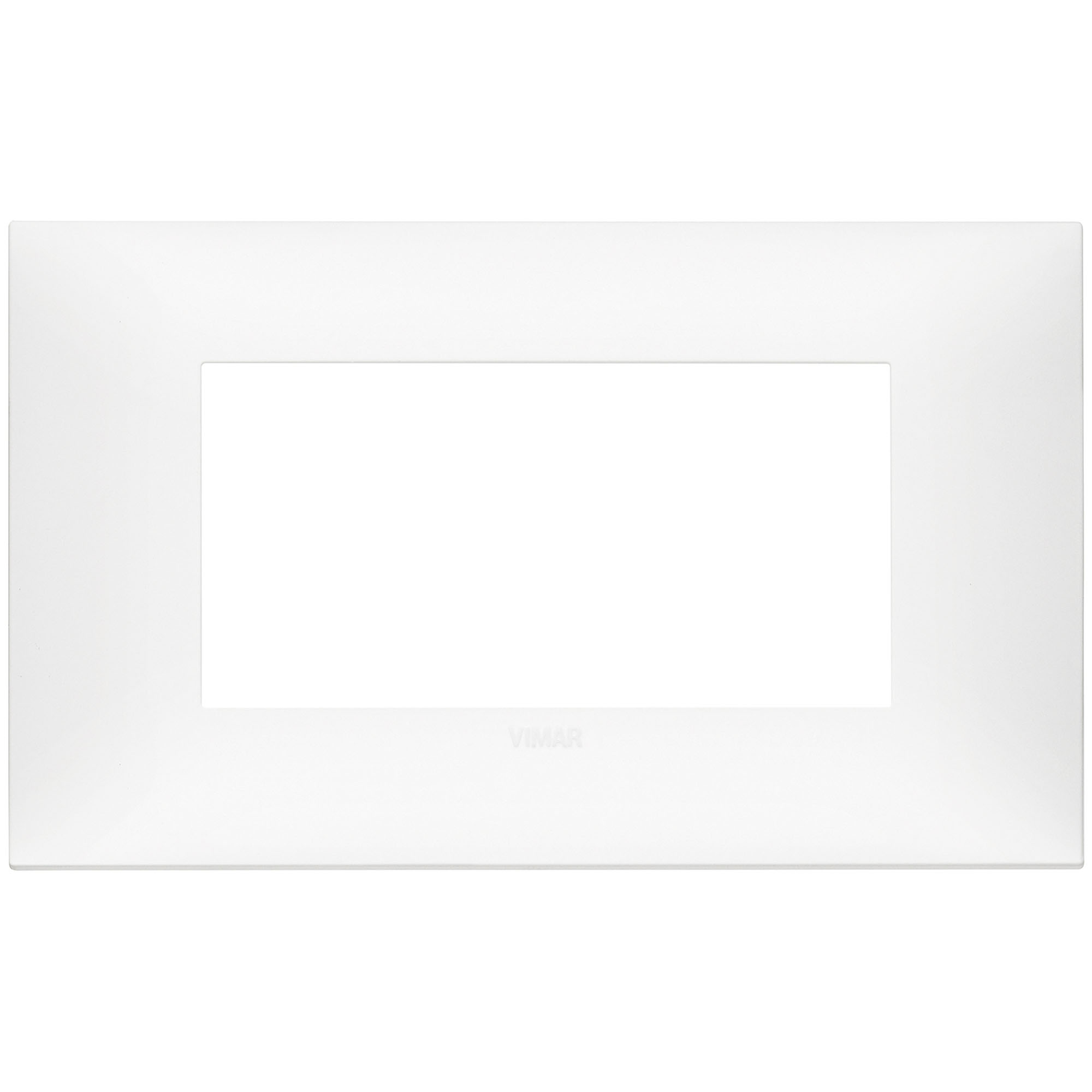 VIMAR - 09674.11 cover plate - 4 centered module matt white color NEVE UP