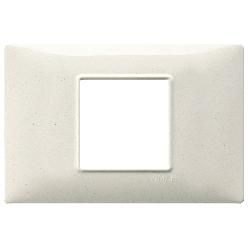 VIMAR - 14652.06 - Plate 2centrM techn. granite white
