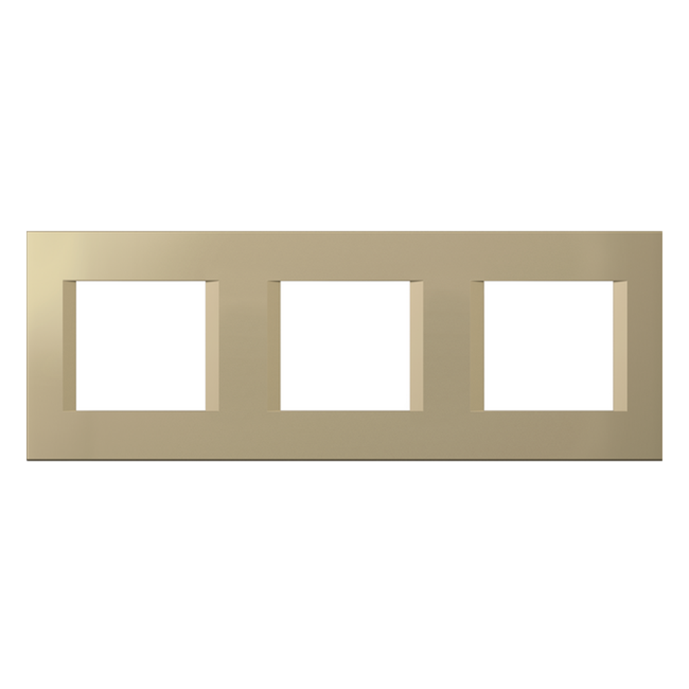TEM - OL26SG Frame 2+2+2M, color Gold matt, Modul