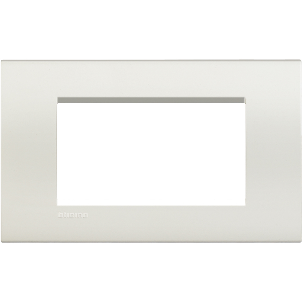 BTICINO - LNA4804BI Square cover plate 4 modules - white 