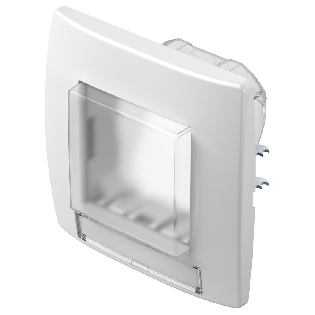 TEM - CM22PW Frame 2M IP44 for switches, color White gloss, Modul