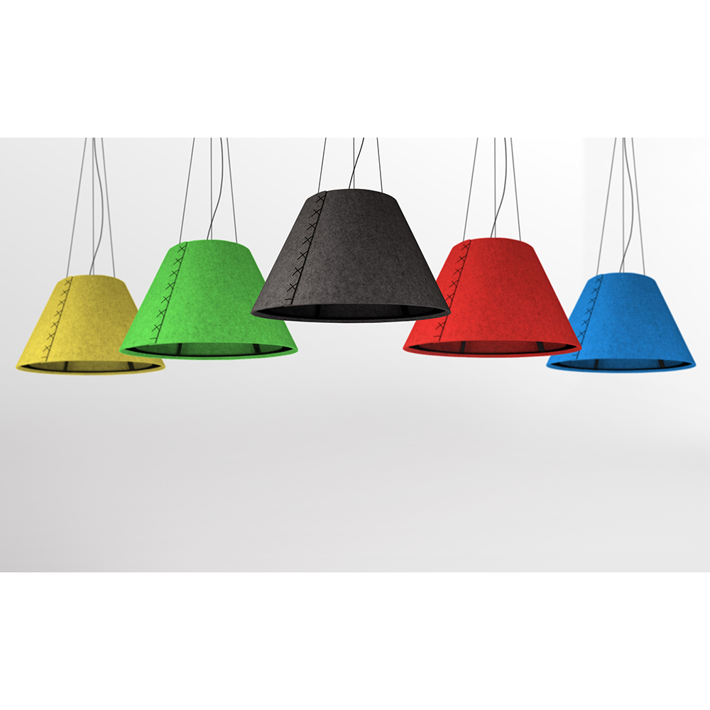 POLARIS LIGHTING - АКУСТИЧНА ЛАМПА AMNESIA Ø600/H300mm 10W 2700 1500lm 360° черен 2509-10