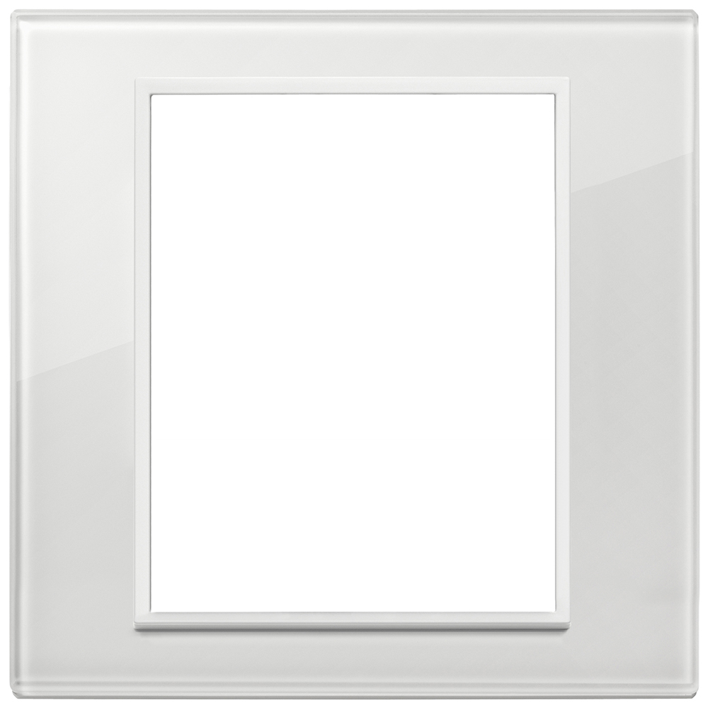 VIMAR - 21668.87 - Plate 8(4+4)M crystal total whitediamond