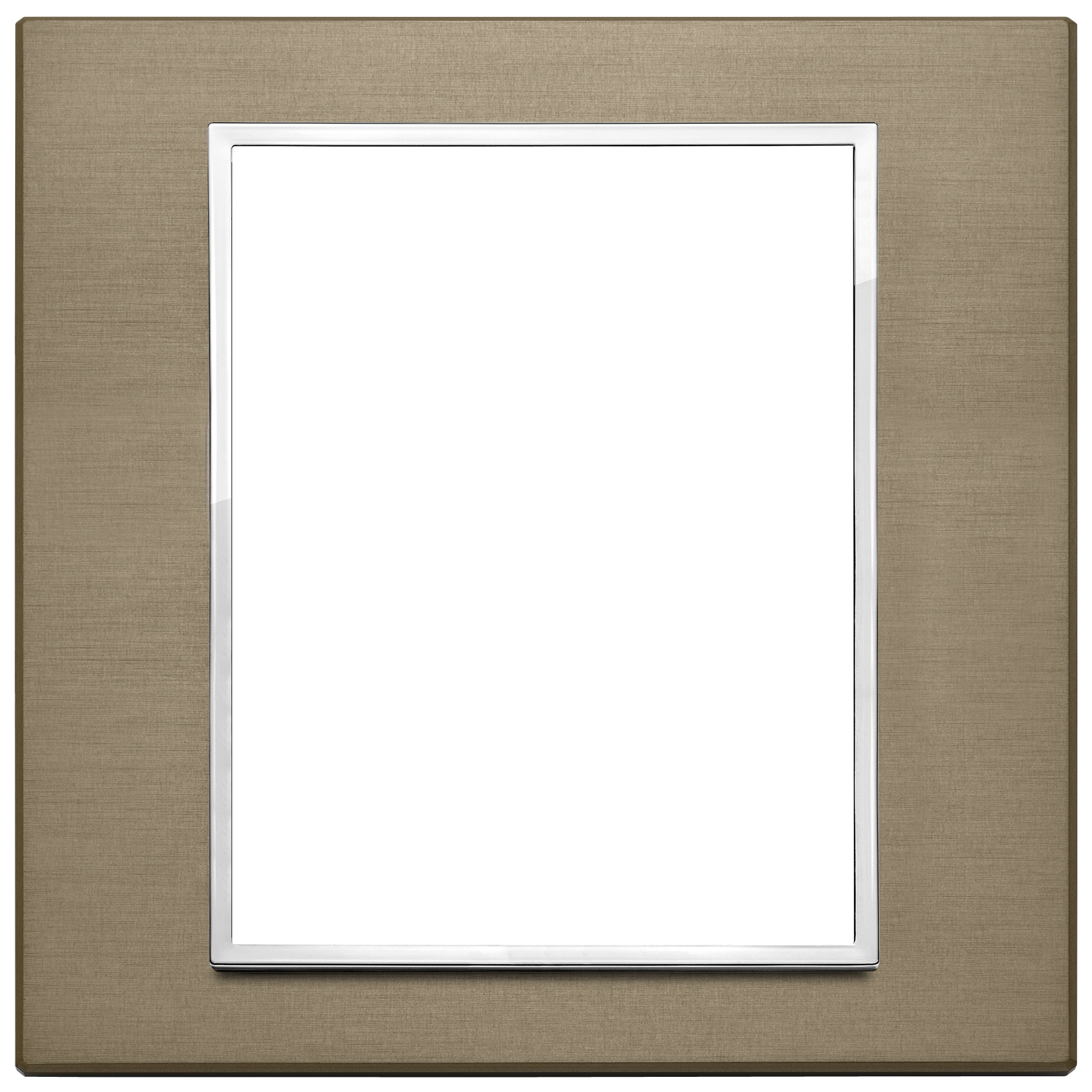 VIMAR - 21668.05 - Plate 8(4+4)M aluminium dark bronze