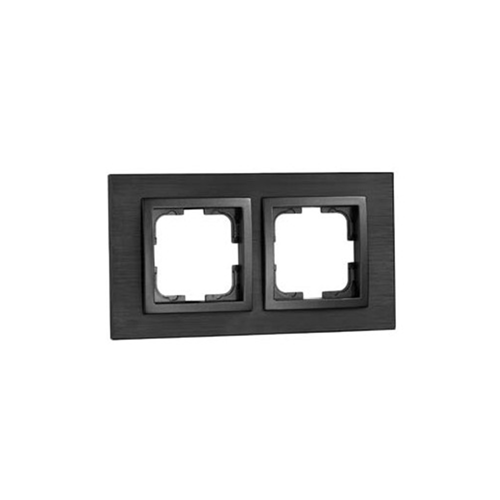 MONO ELECTRIC - Двойна рамка Графит Style Aluminium MN-107-820000-161