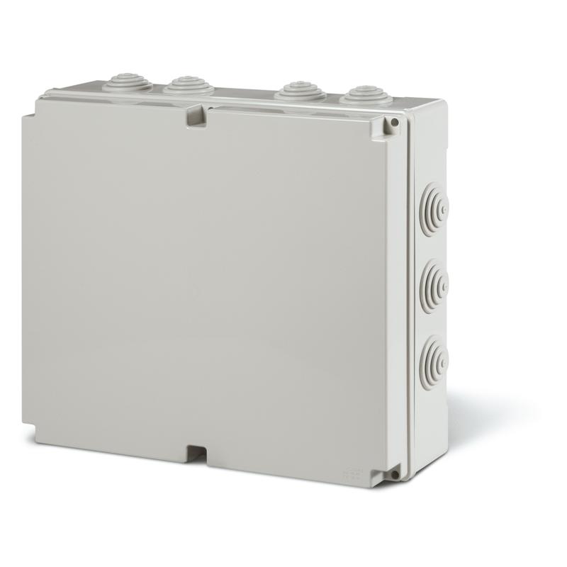 SCAME - Junction Box 380х300х120mm IP55, UV, cable membranes 12х48mm, screw closure, Scabox 685.010