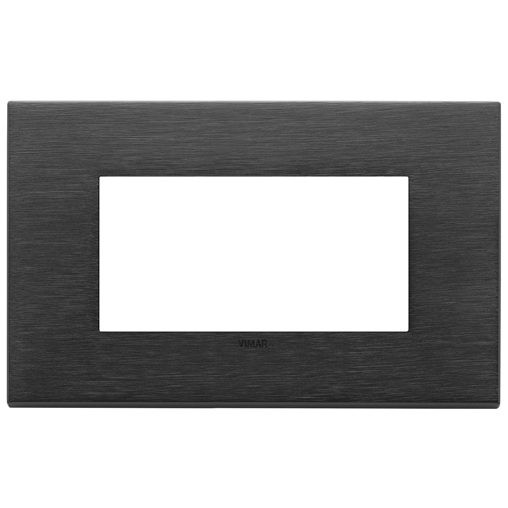 VIMAR - 22654.13 - Plate 4M metal brushed black