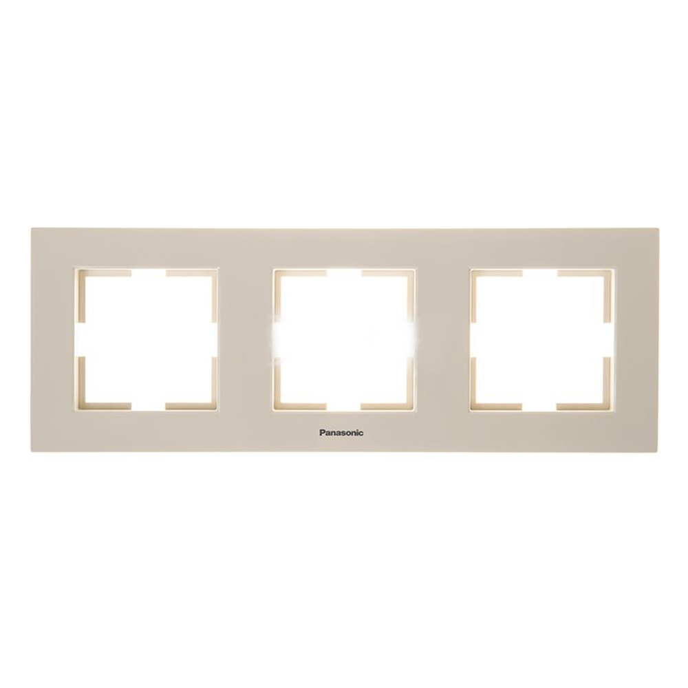 PANASONIC - 3 Gang Frame Horizontal beige WKTF08032BG‐EU1