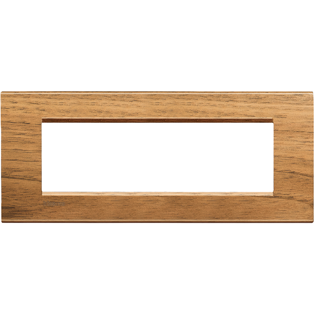 BTICINO - LNA4807LNC Рамка 7М Walnut дърво правоъгълна Livinglight