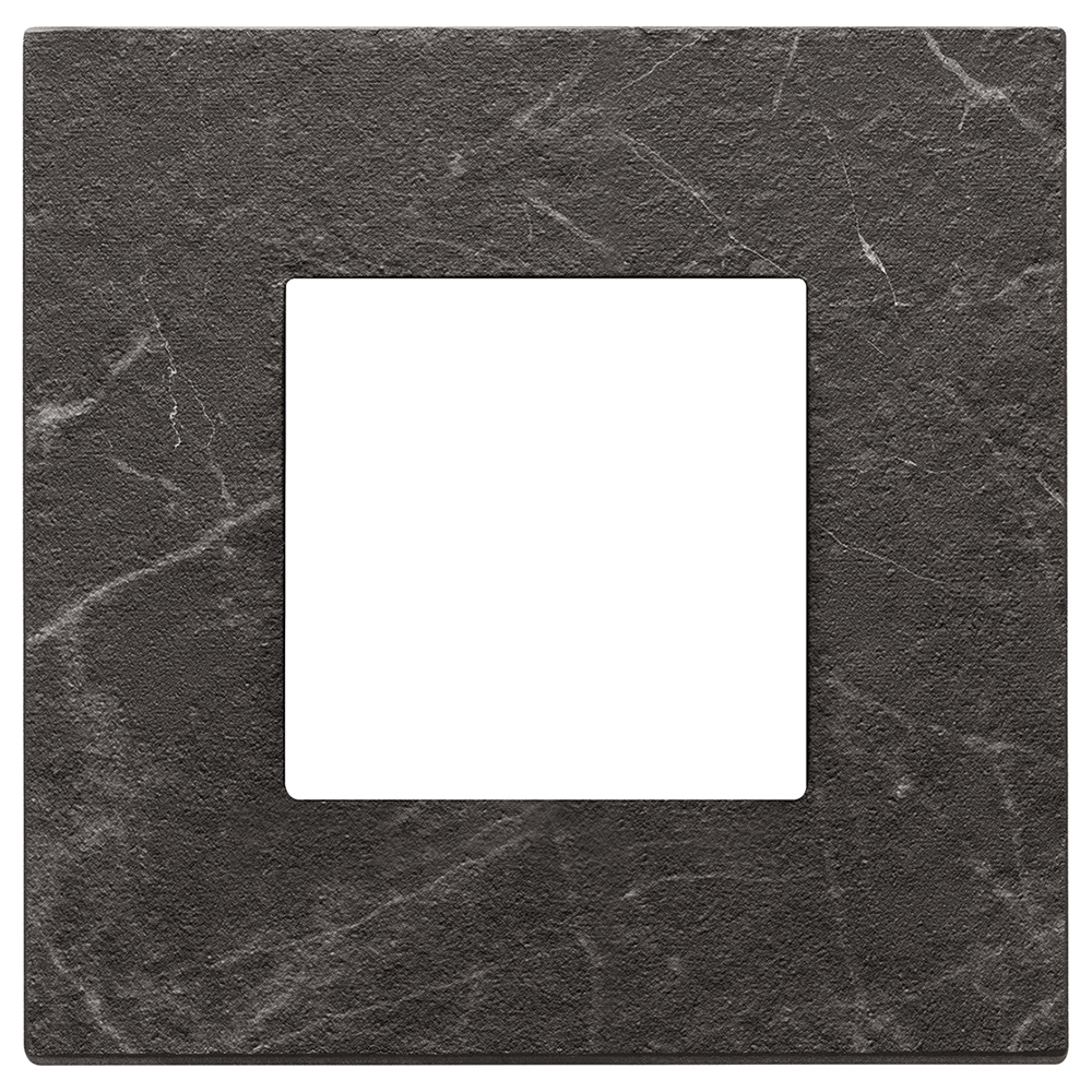 VIMAR - 22642.53 - Eikon Exe Рамка 2М немски стандарт Black Marquina
