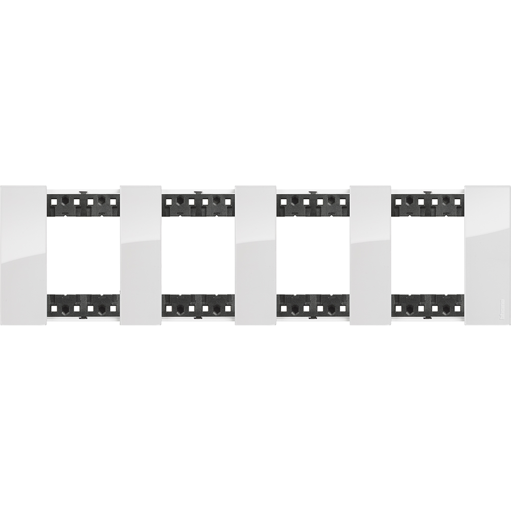 BTICINO - KA4802M4DW 2+2+2+2  modules Living Now cover plate - ice