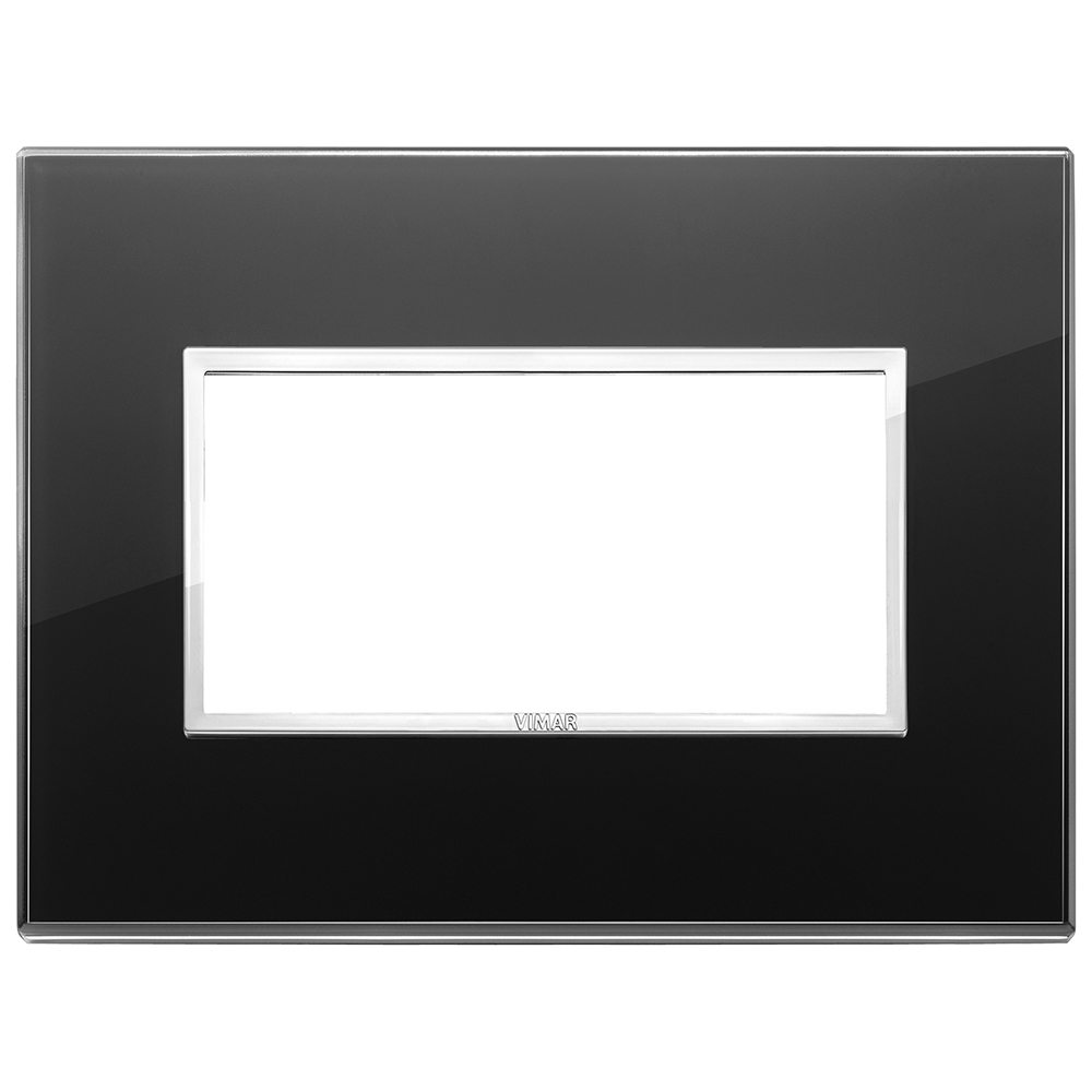 VIMAR - 21654.76 - Plate 4M crystal black diamond