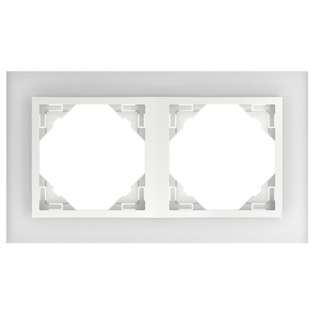 EFAPEL - DOUBLE FRAME GLASS/ICE 90920 TCG LOGUS 90 Crystal