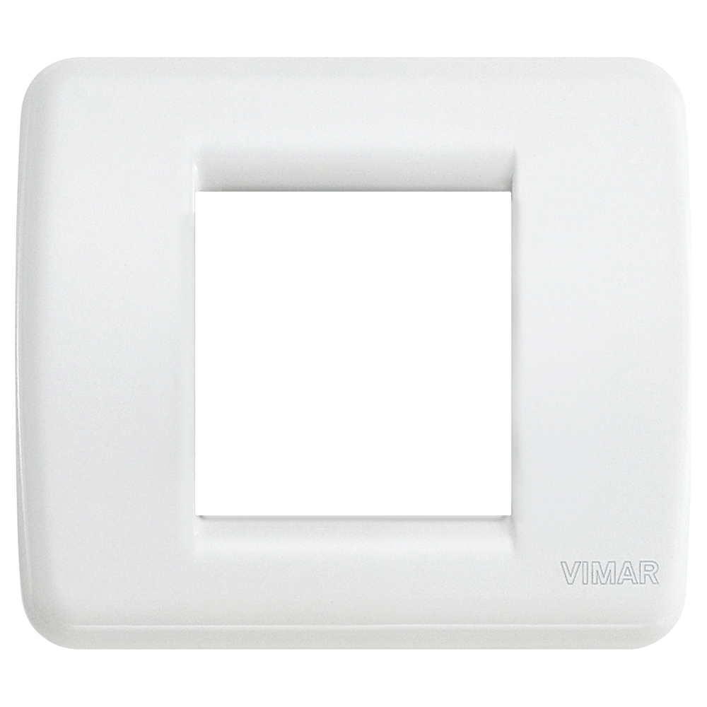 VIMAR - 17093.01 - Rondò plate 1-2M metal white