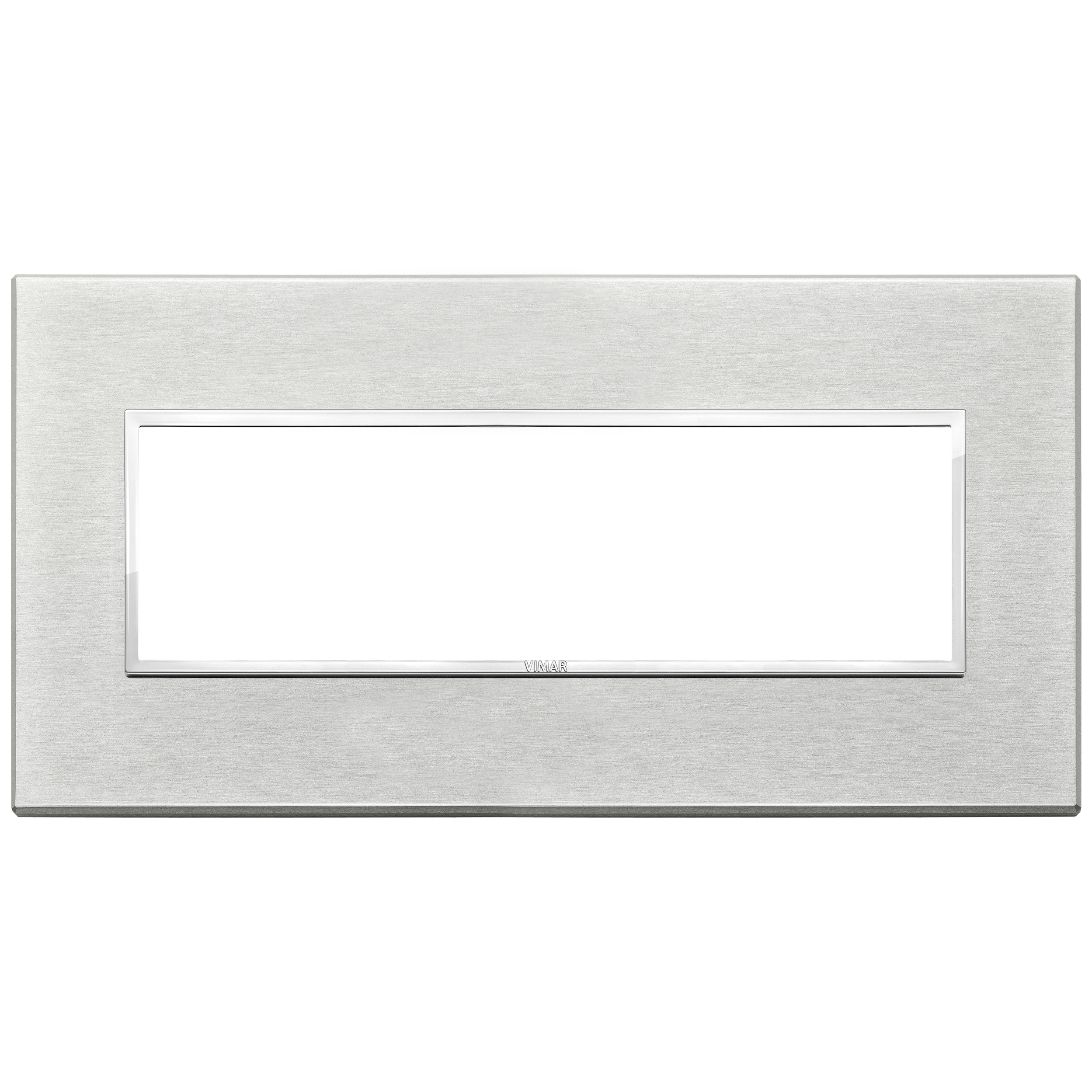 VIMAR - 21657.02 - Plate 7M aluminium Next grey