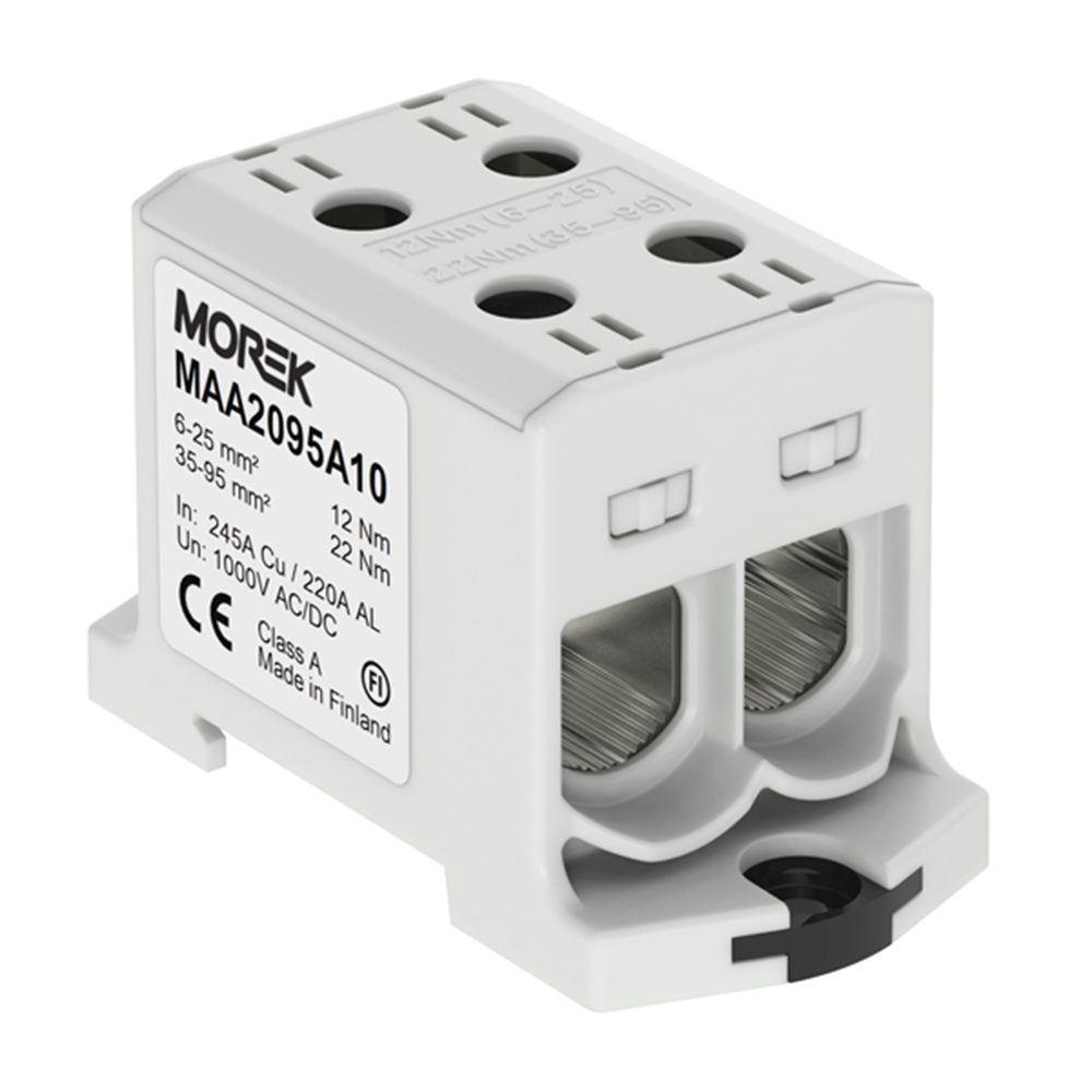 MOREK - OTL95-2 grey 2xAl/Cu 6-95mm² 1000V Universal terminal  MAA2095A10
