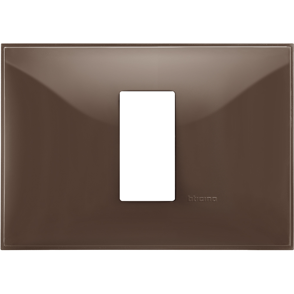 BTICINO - R4803M1MK cover plate - 1 centered module - Moka