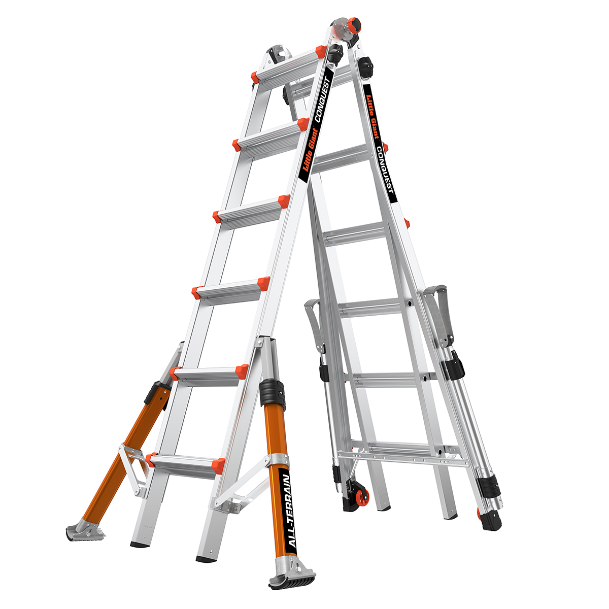 LITTLE GIANT - CONQUEST, 4 x 6 Model - EN 131 - 150 kg Rated, Aluminum ...