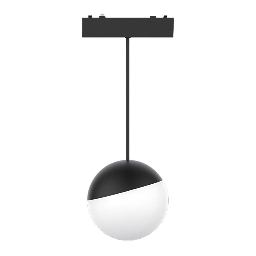 ULTRALUX - LED body magnetic black pendant sphere SMART 6W CCT 48V DC LMST3P6CCT