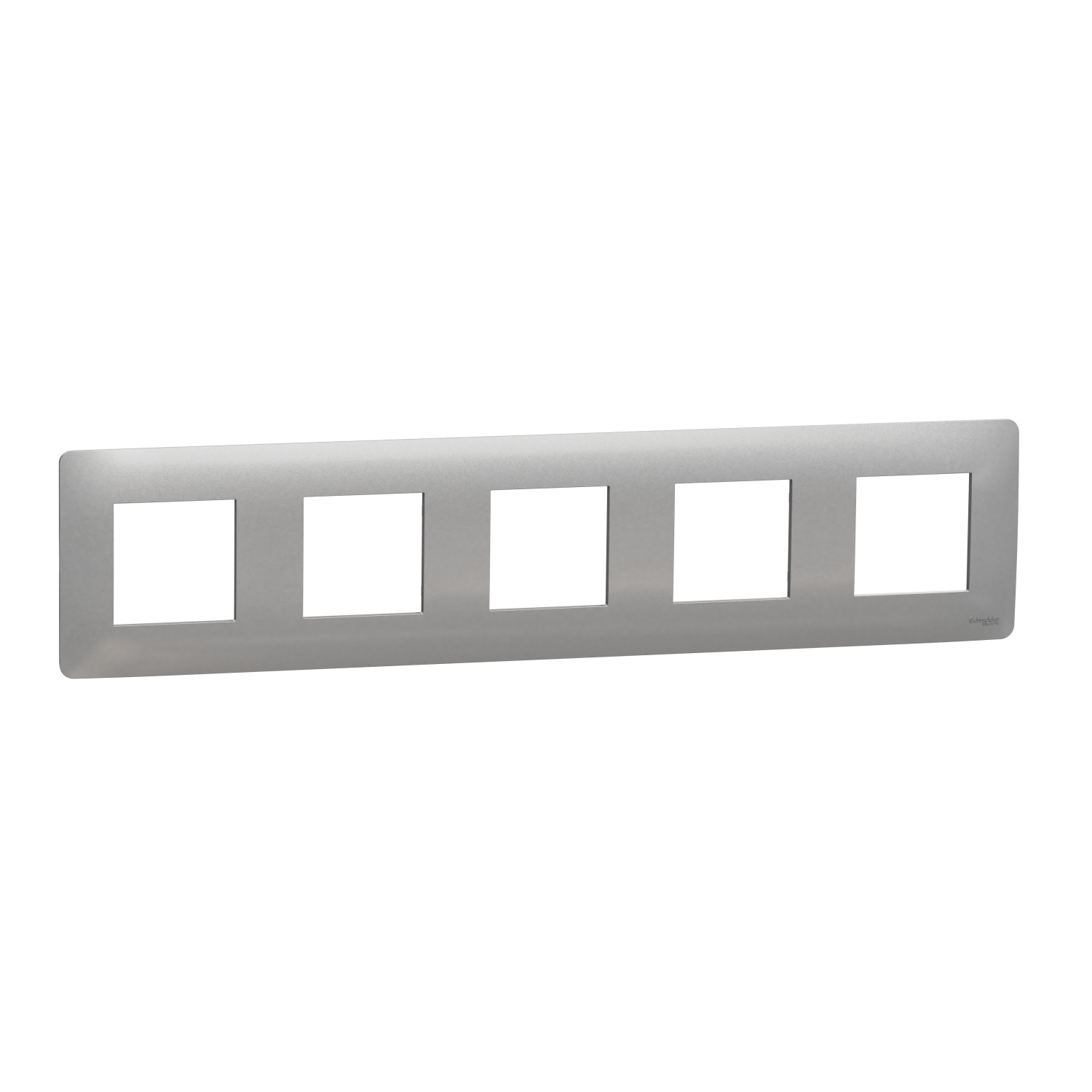 SCHNEIDER ELECTRIC - NU201030 cover frame - 5 gangs - 5 x 2 modules - aluminium