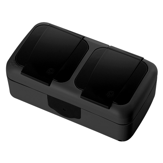 Viko Socket VIKO - Palmiye - Horizontal Combined Products Earthed Socket + Earthed ...