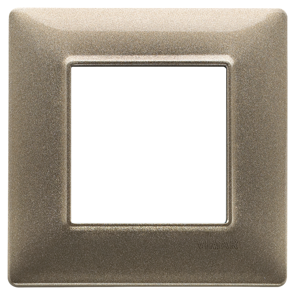 VIMAR - 14642.70 - Plate 2M metal metallized bronze
