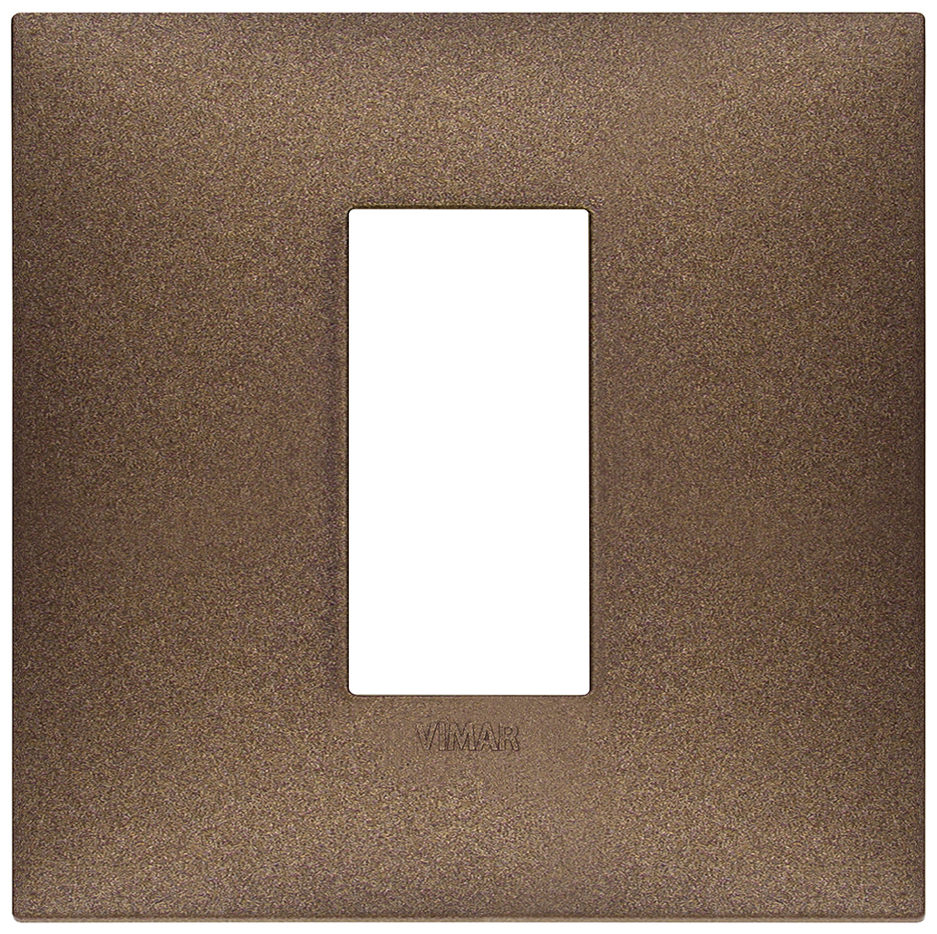 VIMAR - 09661.24 cover plate - 1 centered module matt copper color NEVE UP