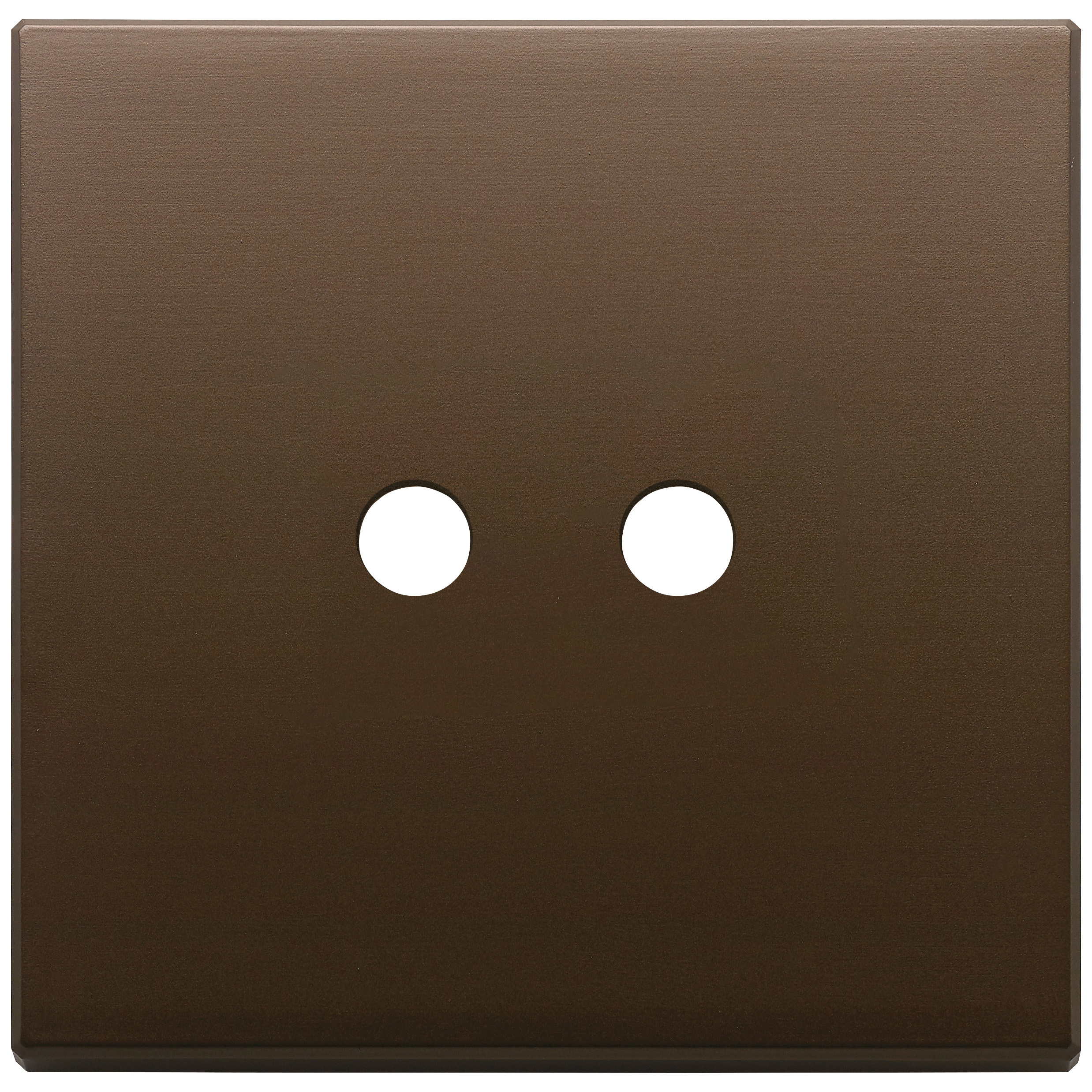 VIMAR - Plate 2Mx2 Tondo brushed dark bronze - 22682.RN.2.12
