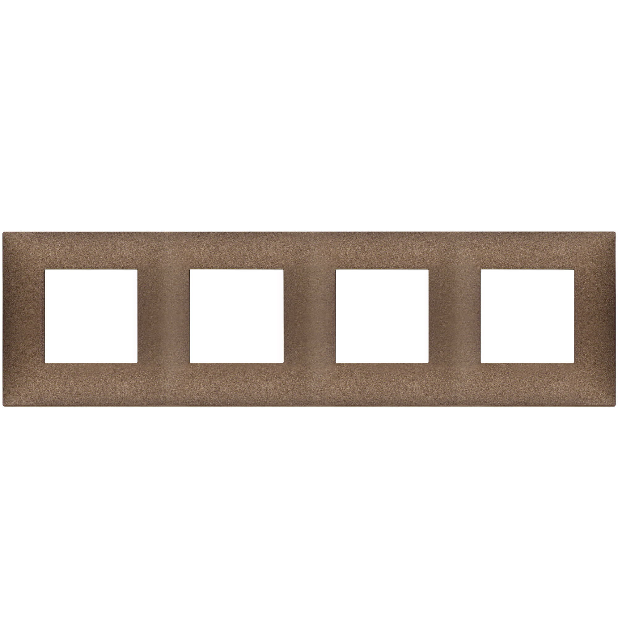 VIMAR - 09668.244 cover plate - 2+2+2+2 horizontal/vertical installation modules matt copper color NEVE UP