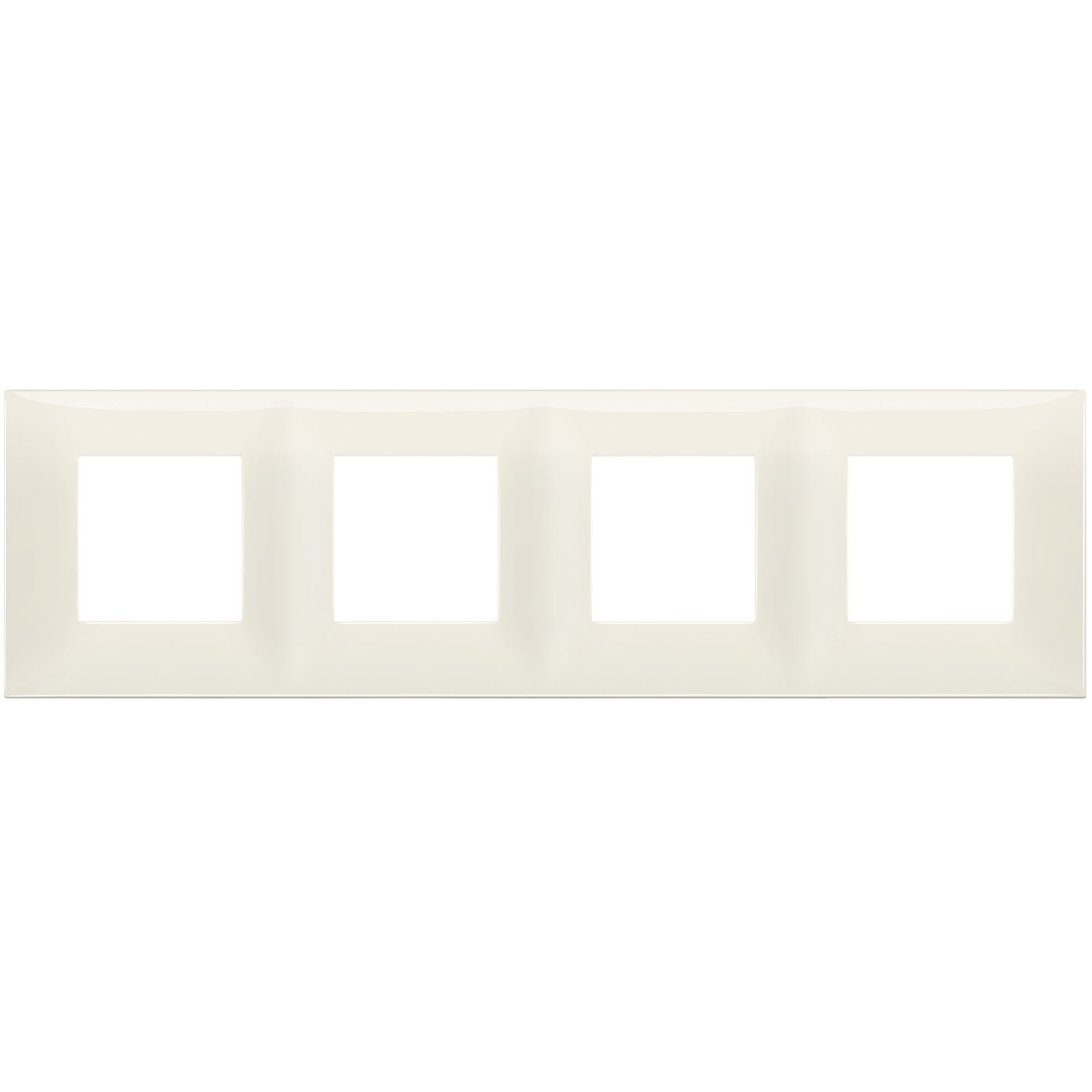 VIMAR - 09668.02 cover plate - 2+2+2+2 horizontal/vertical installation modules ivory color NEVE UP