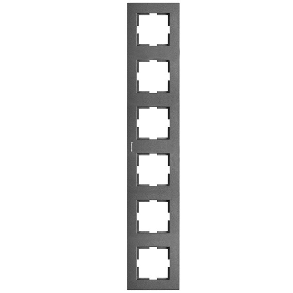 PANASONIC - Шестица рамка вертикална тъмно сива Panasonic Kare WKTF08162DG‐EU1