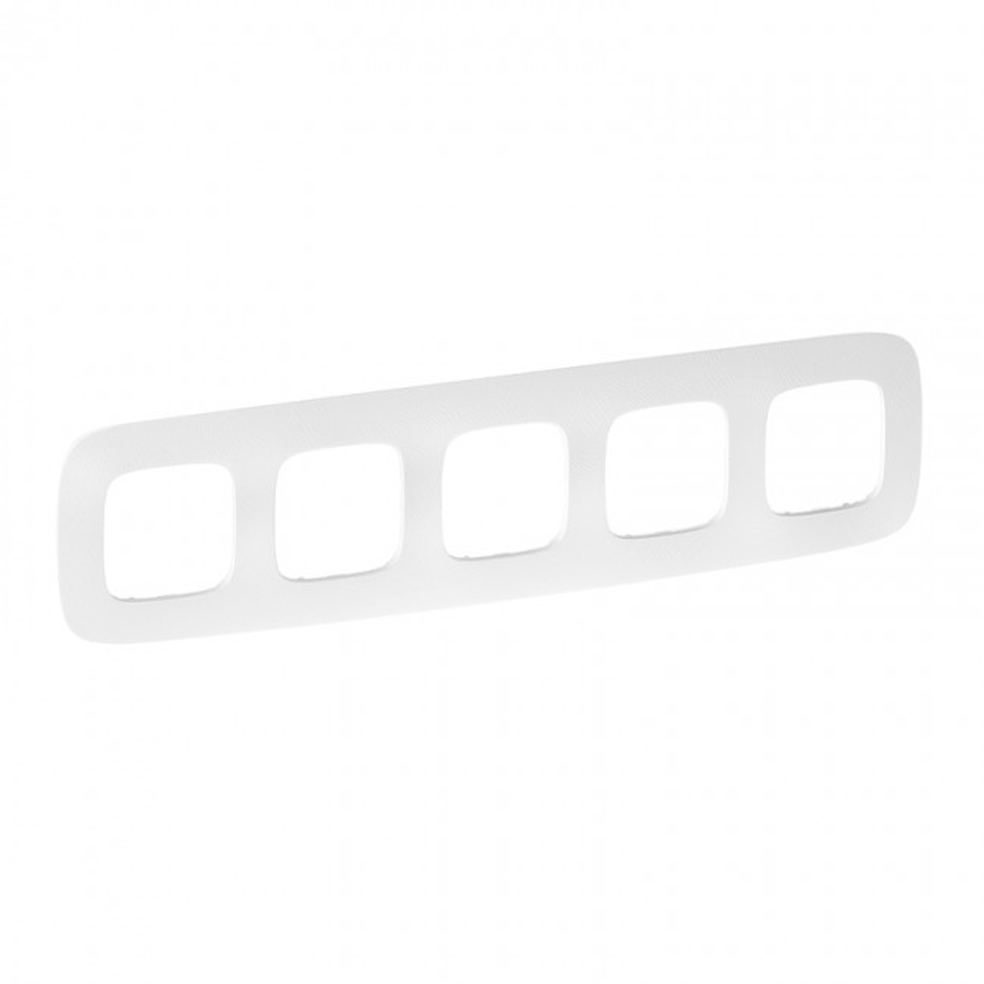 LEGRAND - 7 543 75 Plate Valena Allure - 5 gang - white zen