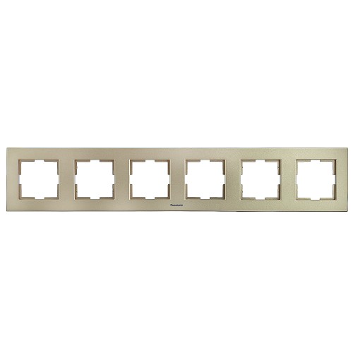 PANASONIC - 6 Gang Frame Horizontal WKTF08062BR‐EU1 bronze