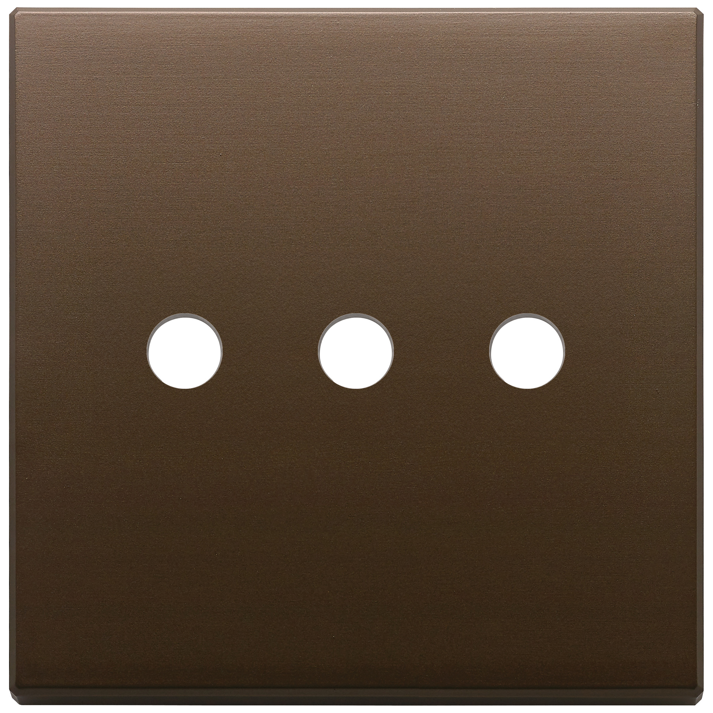 VIMAR - Plate 3Mx3 BS Tondo brushed dark bronze - 22685.RN.3.12