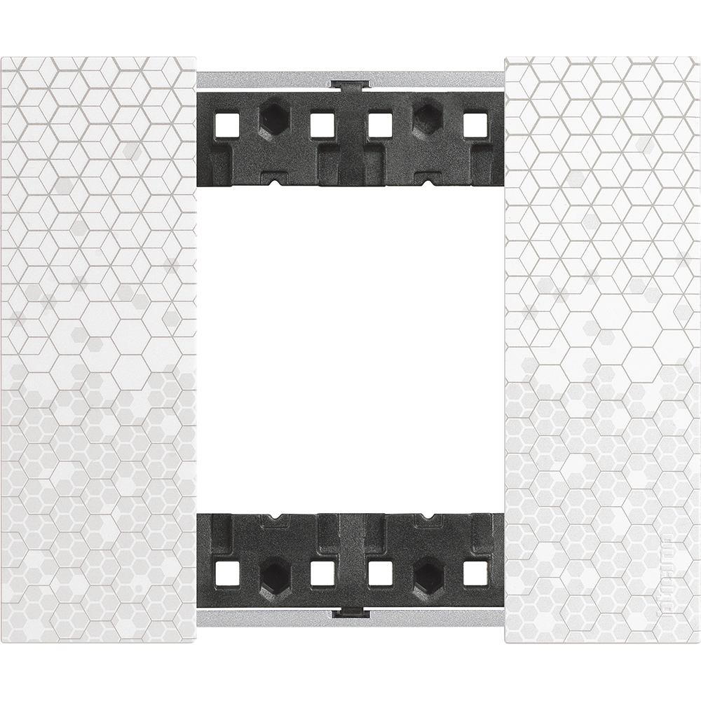 BTICINO - KA4802MW cover plate Living Now  2 modules - pixel