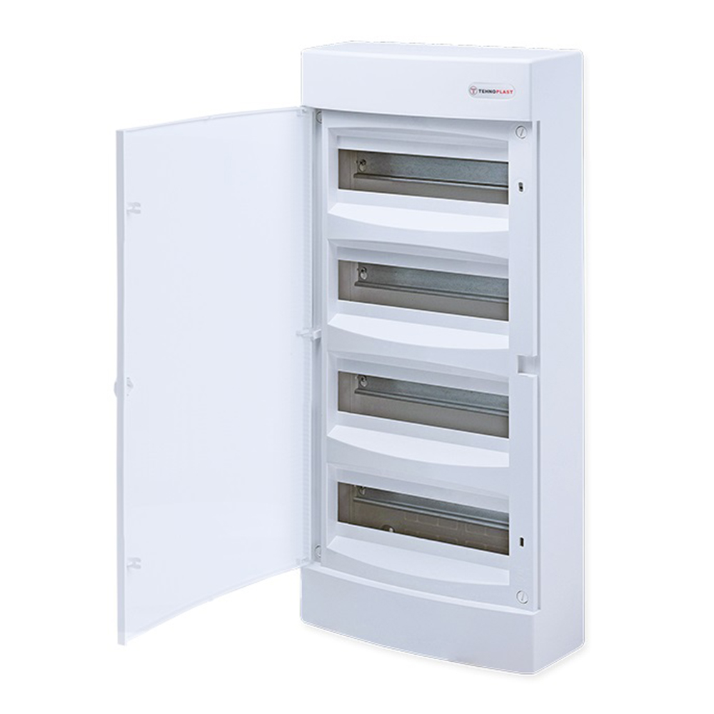 ACA LIGHTING - SURFACE MOUNTING 48 MODULES 4 ROWS WHITE DOOR 282N48CW