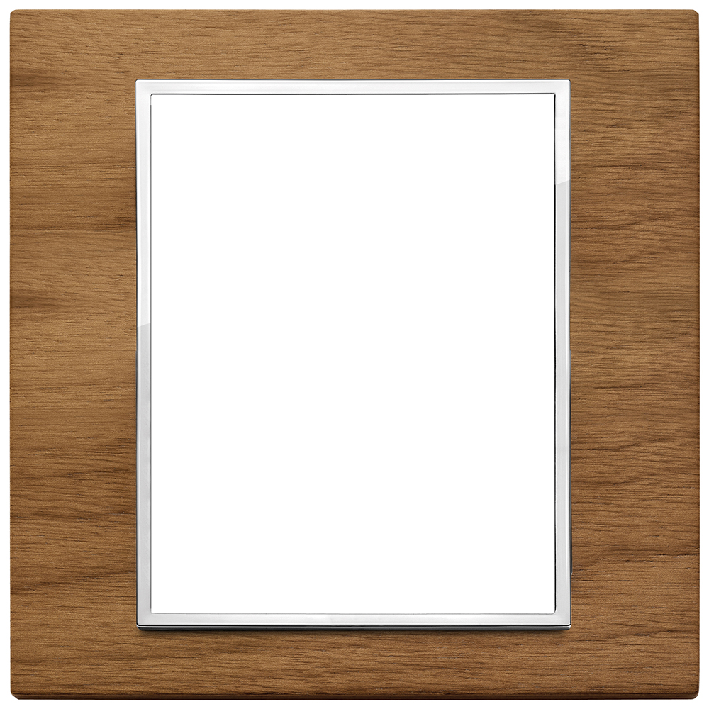 VIMAR - 21668.31 - Plate 8(4+4)M wood Italian walnut